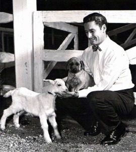 Errol with Goat and Dog