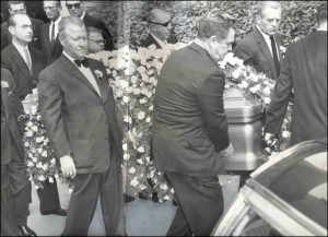 Mickey at Errol's Funeral