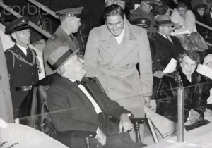 Franklin Roosevelt With Errol Flynn