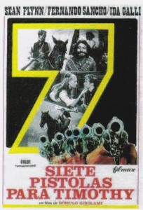 'Seven Guns for Timothy'-poster for Spanish release--(1971)