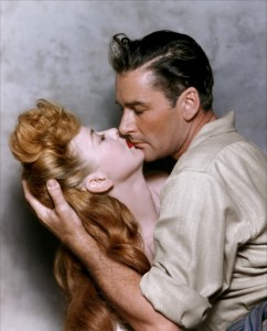 Remembering IDA LUPINO (4 February 1918 – 3 August 1995) on her birthday.  She starred with Errol Flynn in the Warner Bros film,  ''ESCAPE ME NEVER'' Released in 1947.  They became good friends during the making of the film. Here is a rare Color photo. 